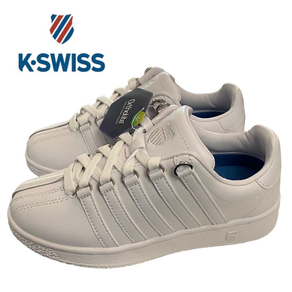 K-Swiss Women's Classic VN White Sneakers NEW  5 6 7 7.5 8 9